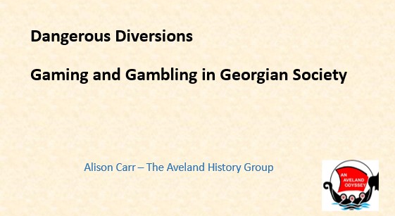 PRESENTATION – Gaming and Gambling in Georgian Society